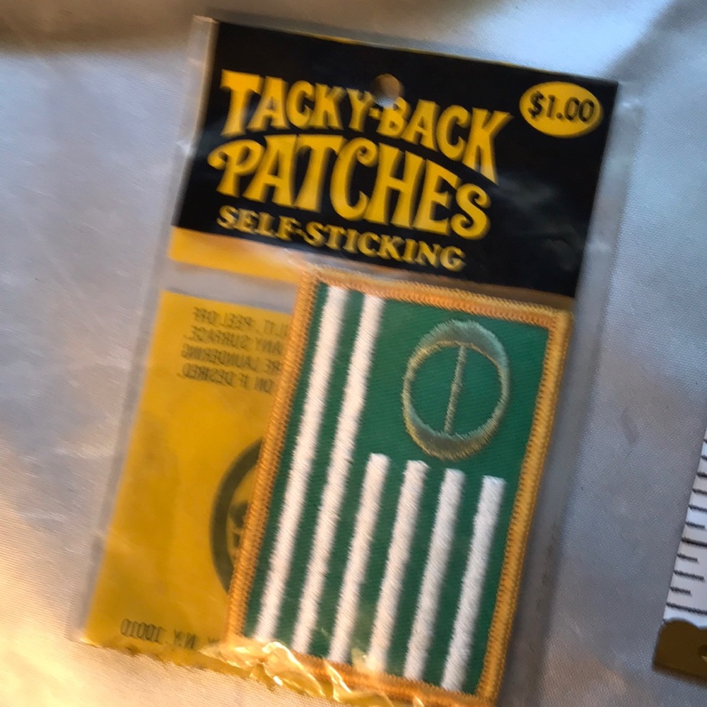 Vintage eco flag patch green brand new